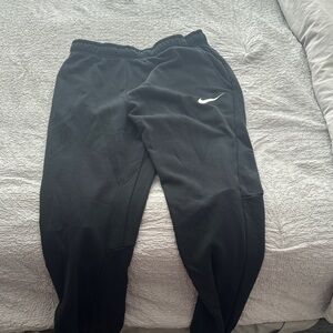 Nike Men’s Black Sweatpants with White Logo
